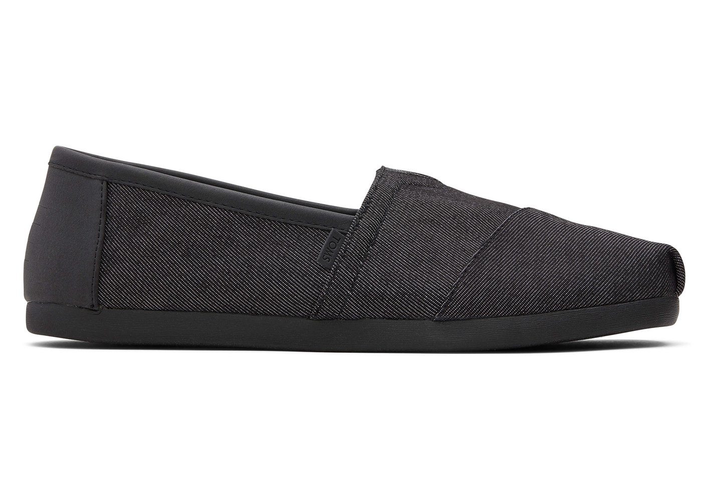 Toms Espadryle Męskie Czarne - Alpargata Synthetic Trim - 31AJOFZXM